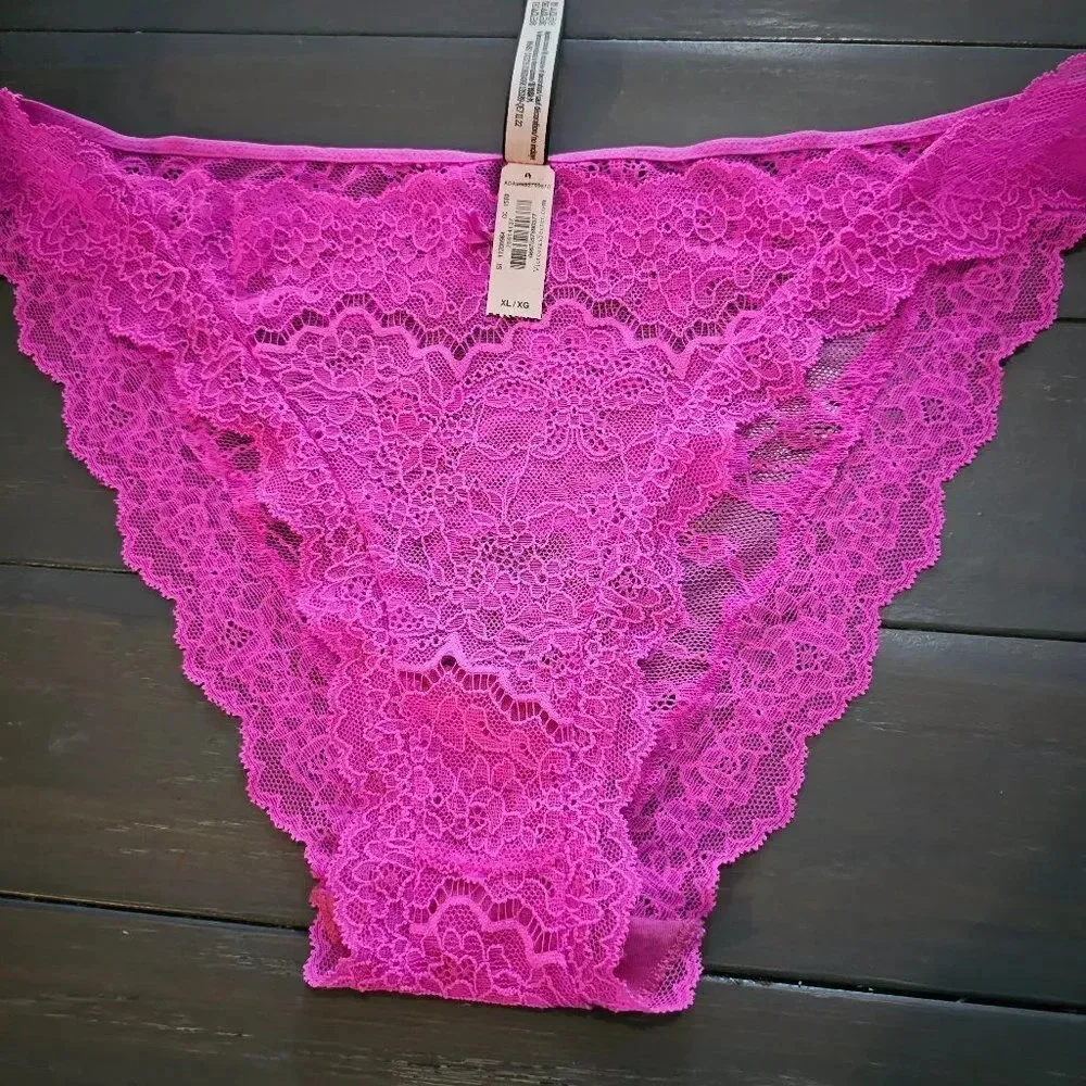 Victoria's Secret Dream Angels Pink Allure Shine Cheekini Panty Size XL